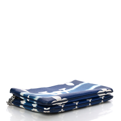 Louis Vuitton Monogram Giant Escale Double Zip Pochette Blue 4 of 12