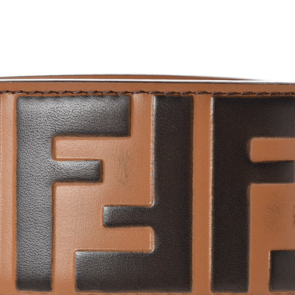 Fendi Calfskin FF 1974 Embossed Strap You Tobacco Black 7 of 7