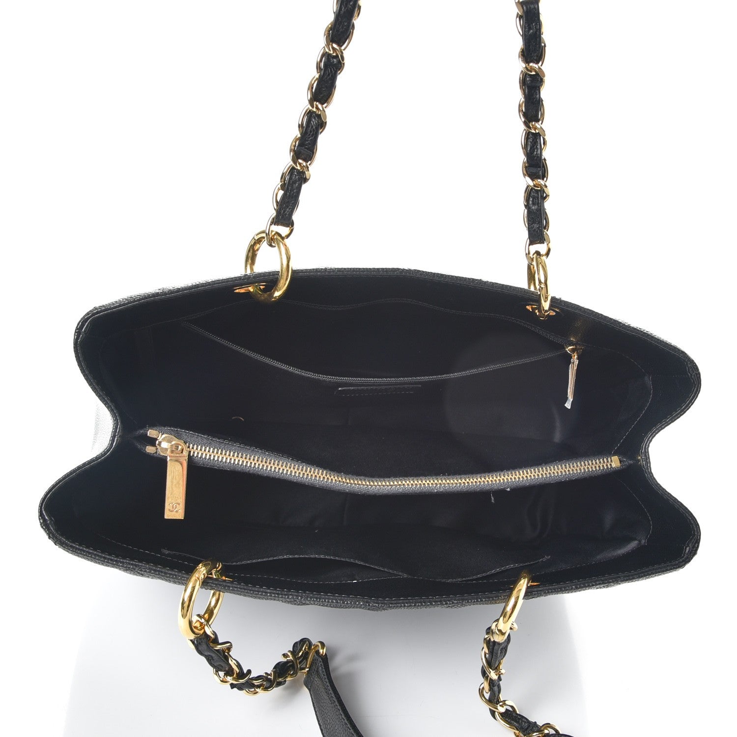Chanel Caviar Quilted Grand Shopping Tote GST Black 5 of 7