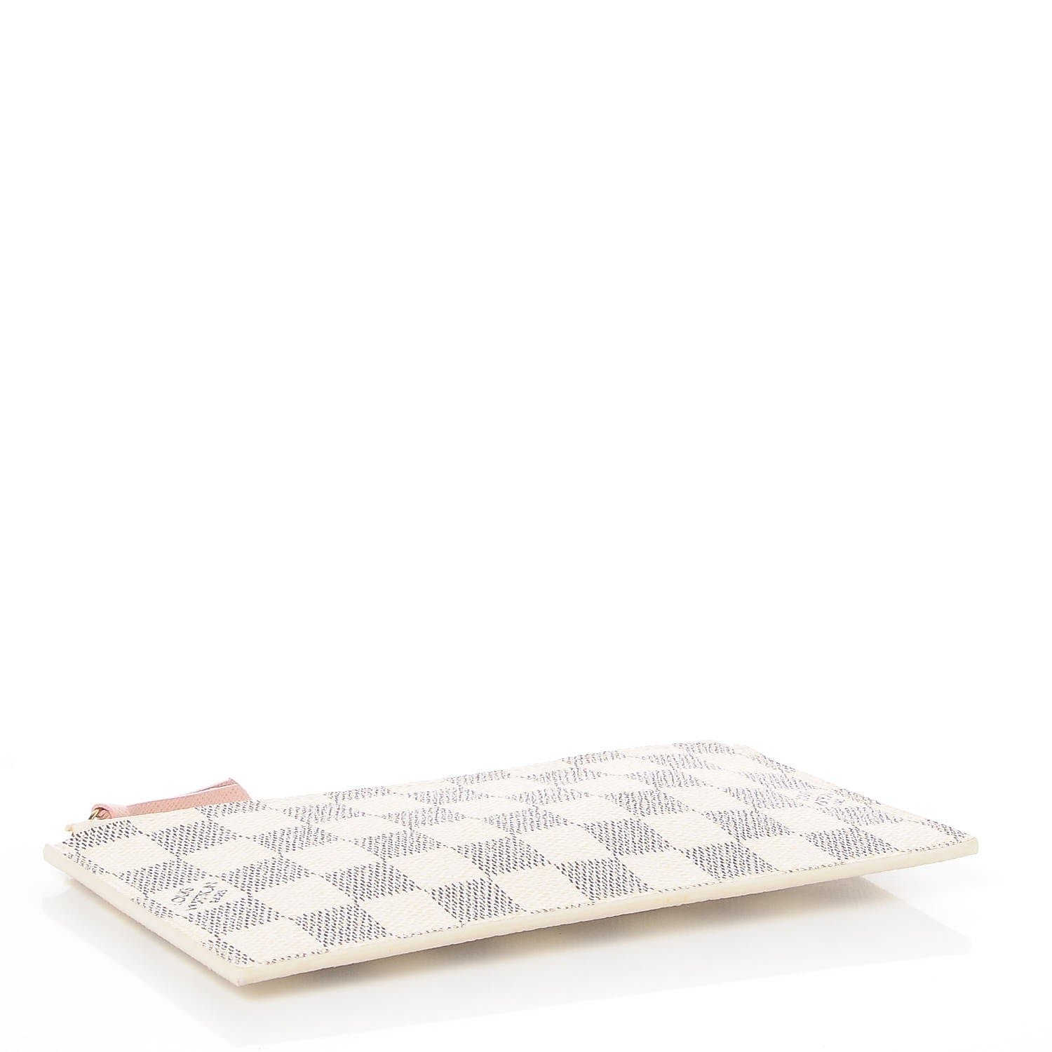 Louis Vuitton Damier Azur Felicie Chain Wallet Zippered Insert Rose Ballerine 4 of 6