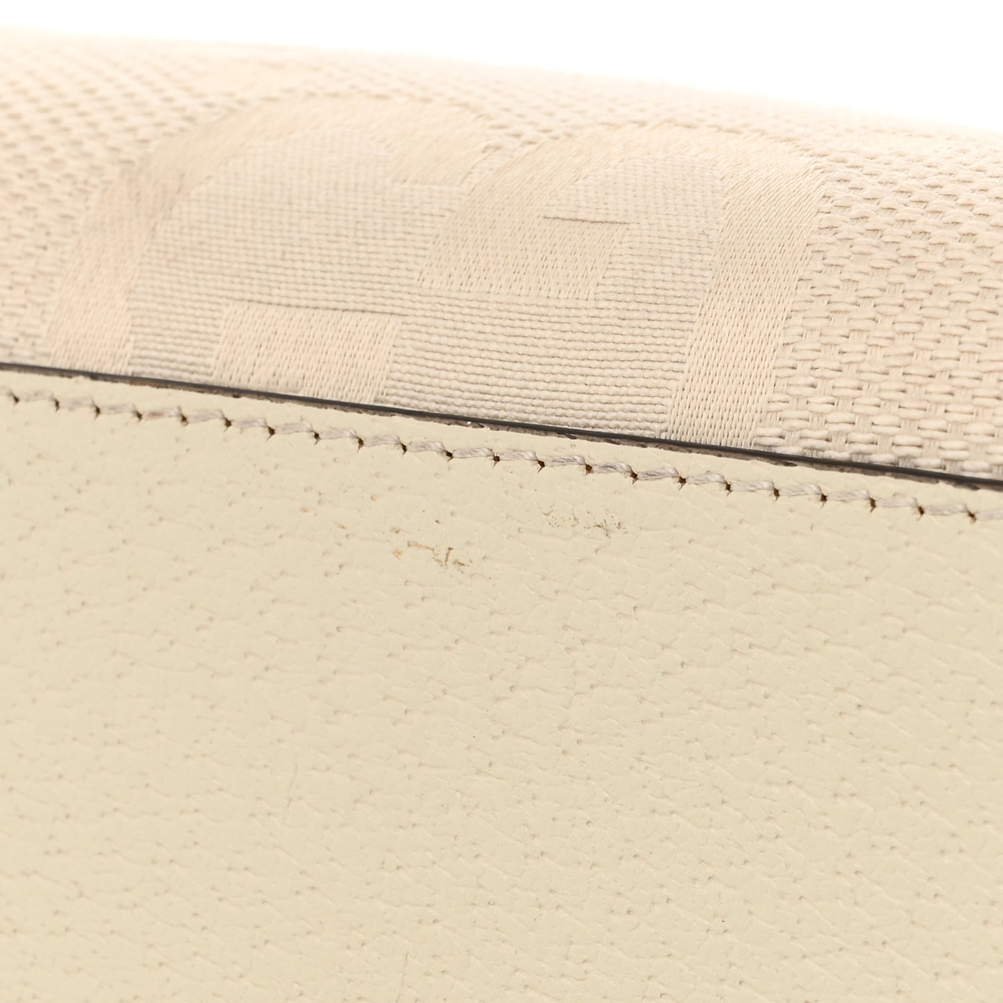 Monogram Jumbo GG Textured Dollar Calfskin Web Small Diana Tote Bag Mystic White