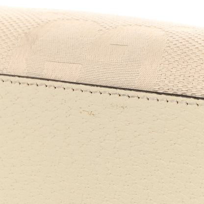 Gucci Monogram Jumbo GG Textured Dollar Calfskin Web Small Diana Tote Bag Mystic White 11 of 11