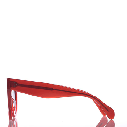 Celine Acetate Cat Eye Sunglasses CL400161 Red 4 of 7