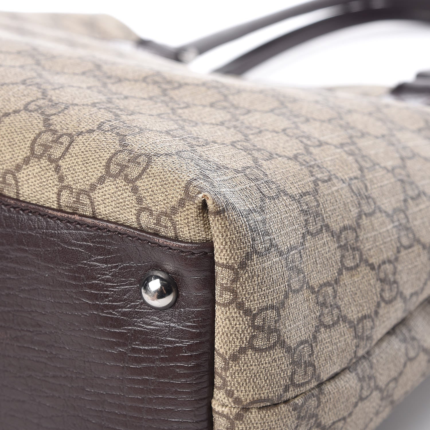 Gucci GG Plus Monogram Small Vertical Tote Dark Brown 10 of 16