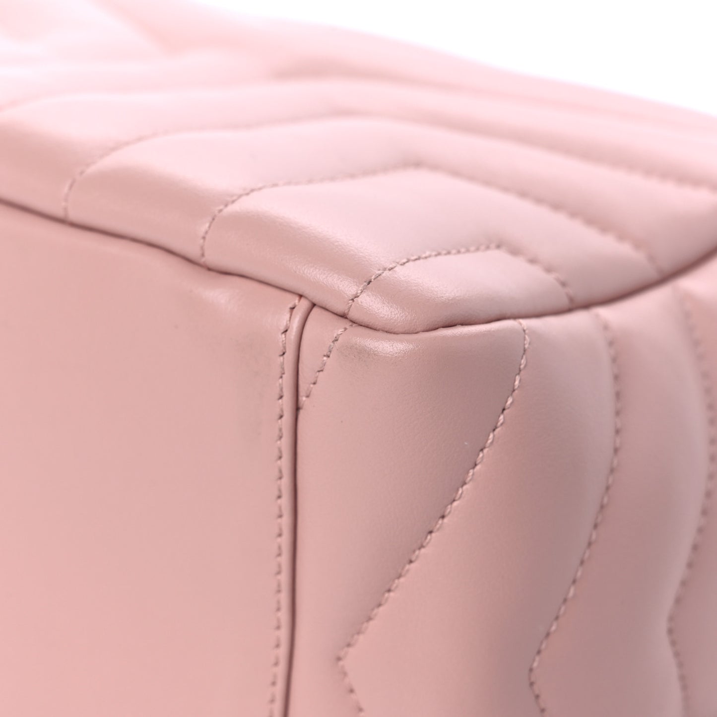 Calfskin Y Quilted Monogram Small Loulou Camera Pale Pink