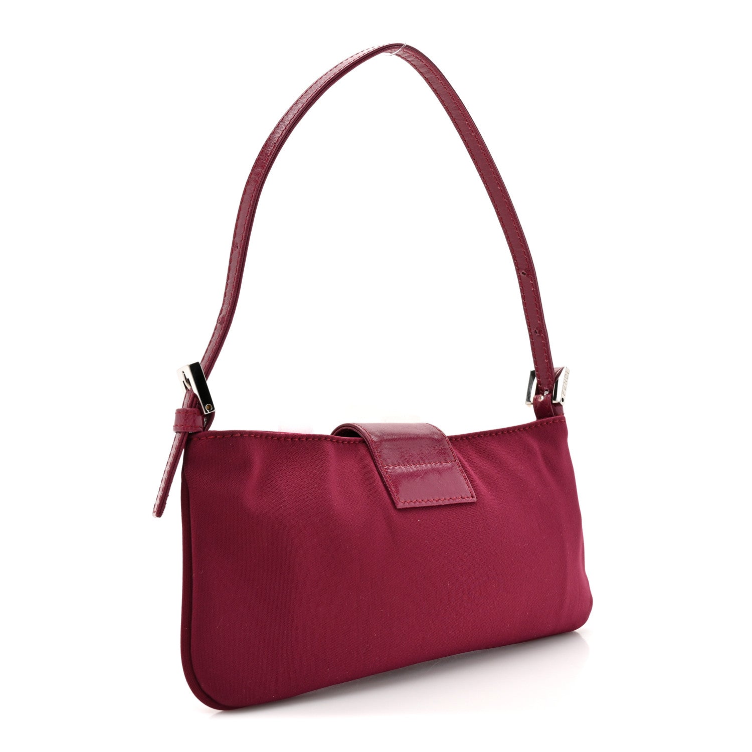 Fendi Nylon Mini Baguette Red 3 of 10