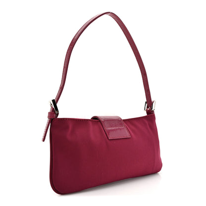 Fendi Nylon Mini Baguette Red 3 of 10
