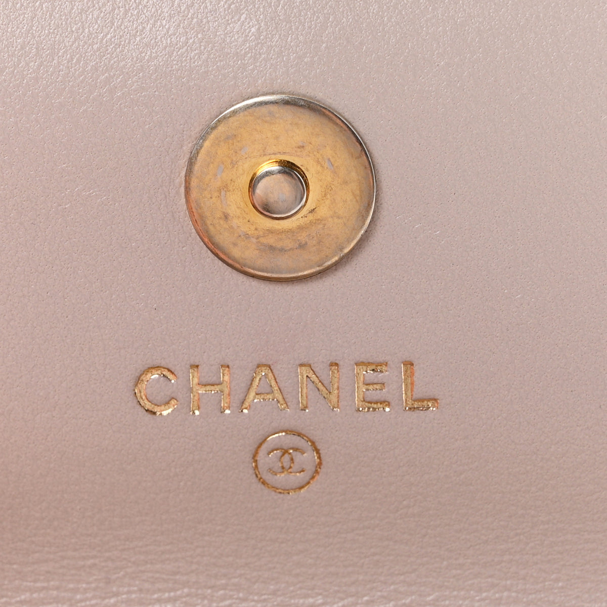 Lambskin Quilted CC Pearl Crush Wallet on Chain WOC Light Purple