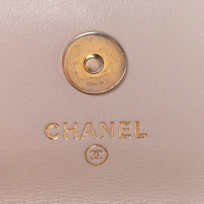 Chanel Lambskin Quilted CC Pearl Crush Wallet on Chain WOC Light Purple 6 of 13
