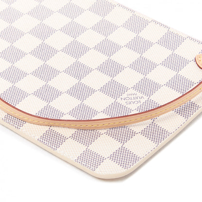 Louis Vuitton Damier Azur Neverfull MM GM Pochette Rose Ballerine 4 of 7