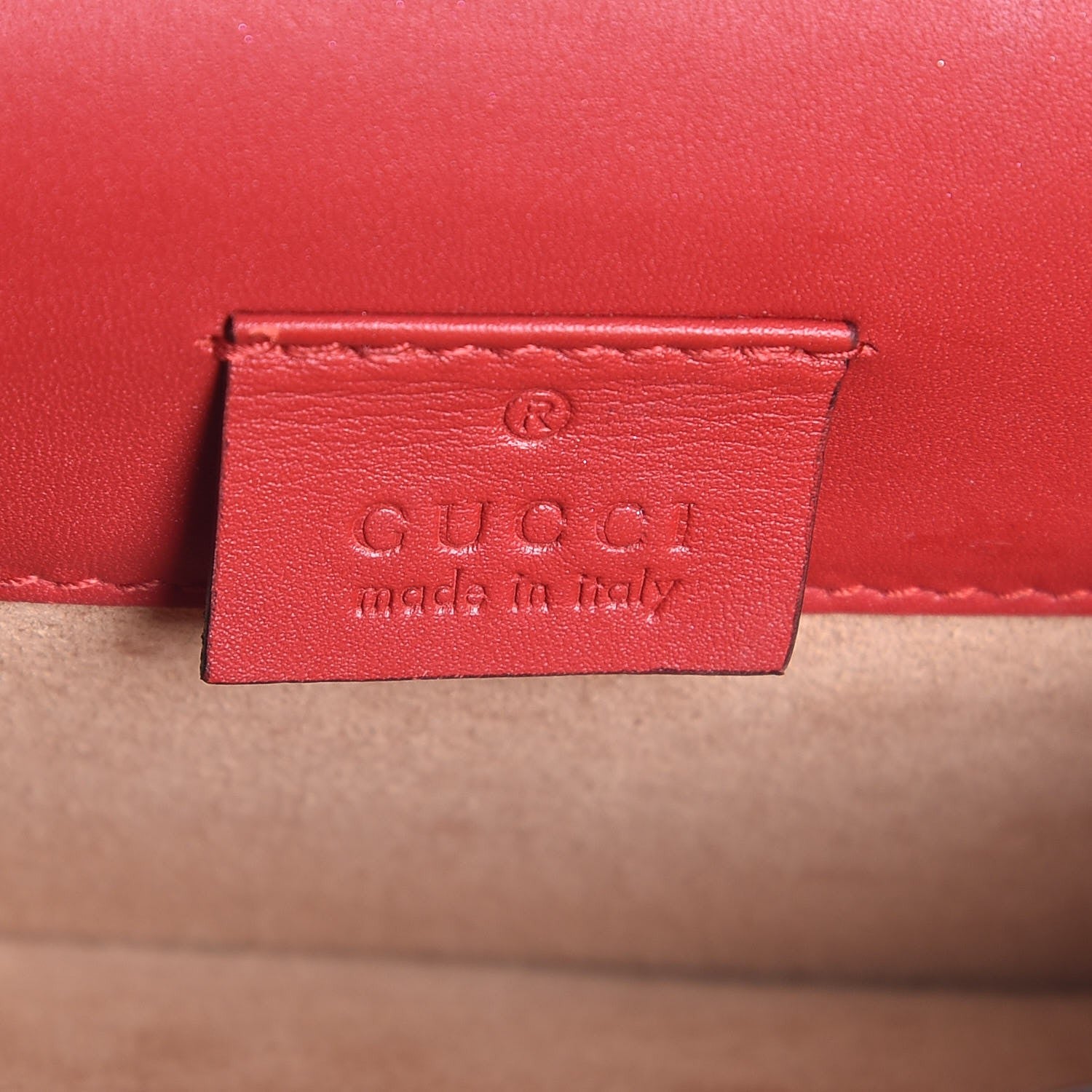 Gucci Calfskin Super Mini Sylvie Chain Shoulder Bag Hibiscus Red 6 of 8
