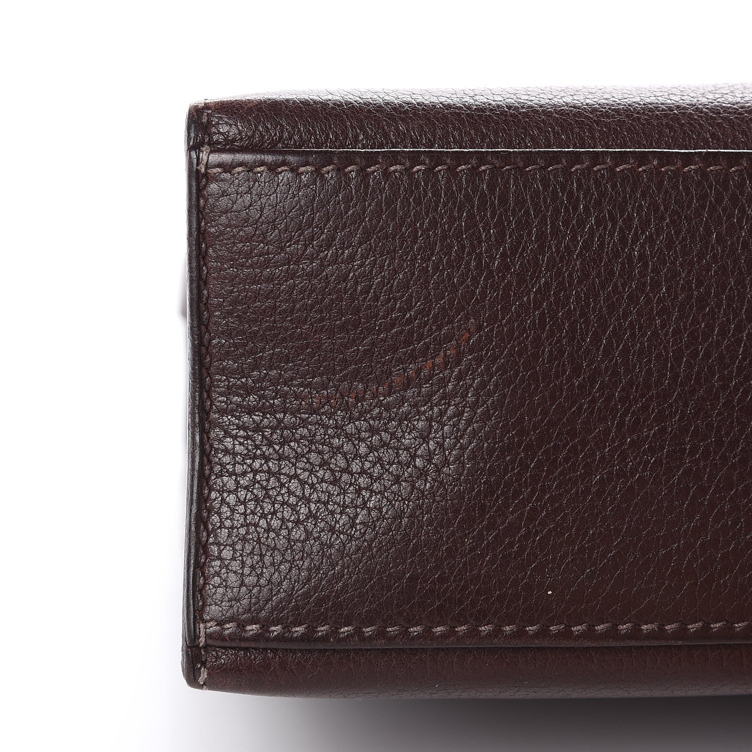 Hermes Evergrain Kelly Pochette Clutch Havane 24 of 24