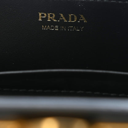 Prada City Calfskin Saffiano Cahier Pochette Black 7 of 9