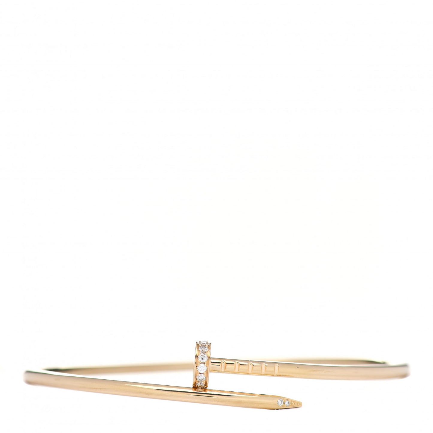 18K Yellow Gold Diamond Small Juste Un Clou Bracelet 17