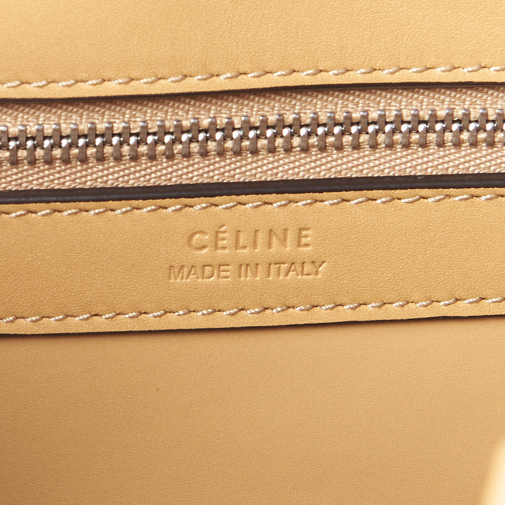 Celine Satinated Natural Calfskin Large Studs Vertical Cabas Sand 7 of 8