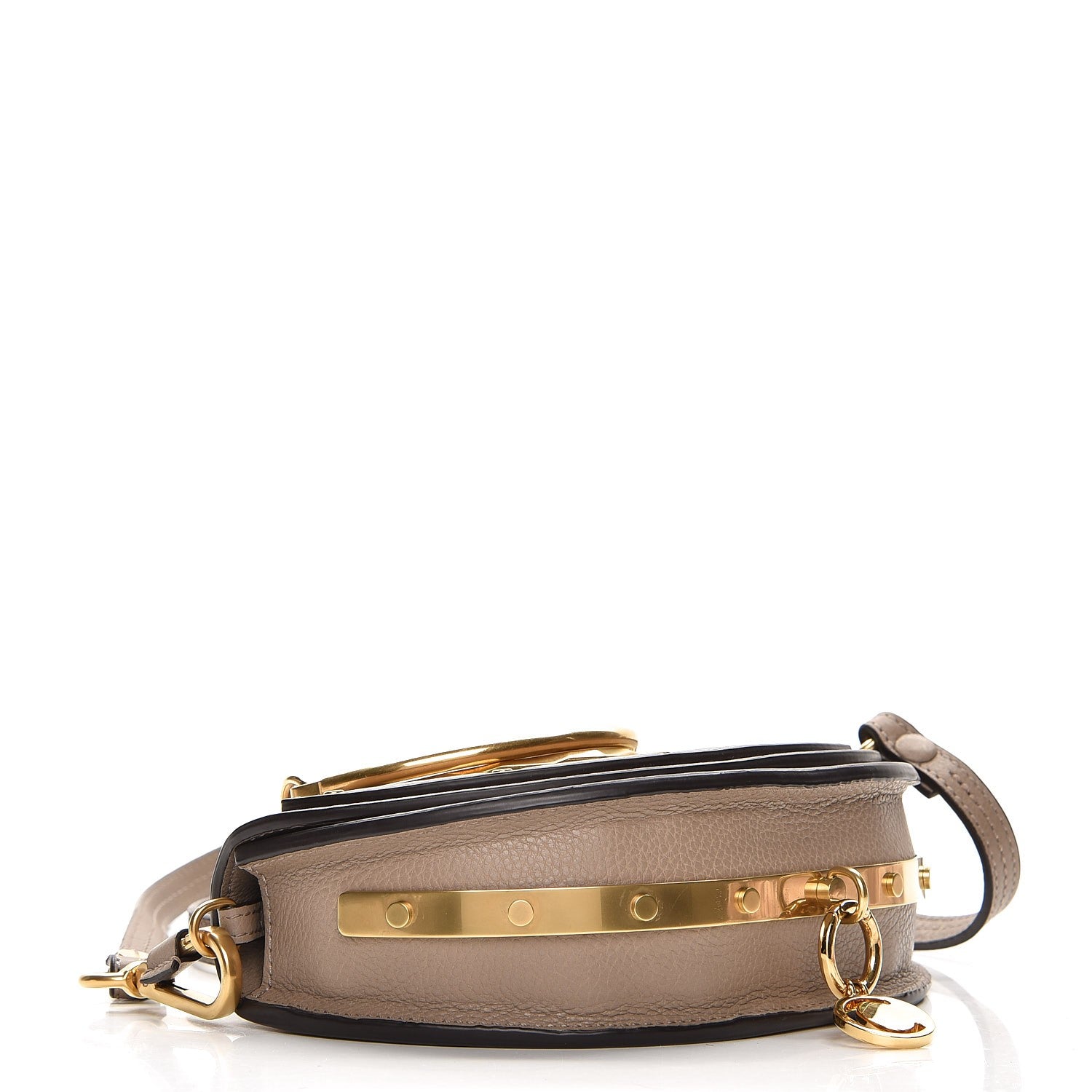 Chloe Calfskin Small Nile Bracelet Minaudiere Bag Motty Grey 5 of 9