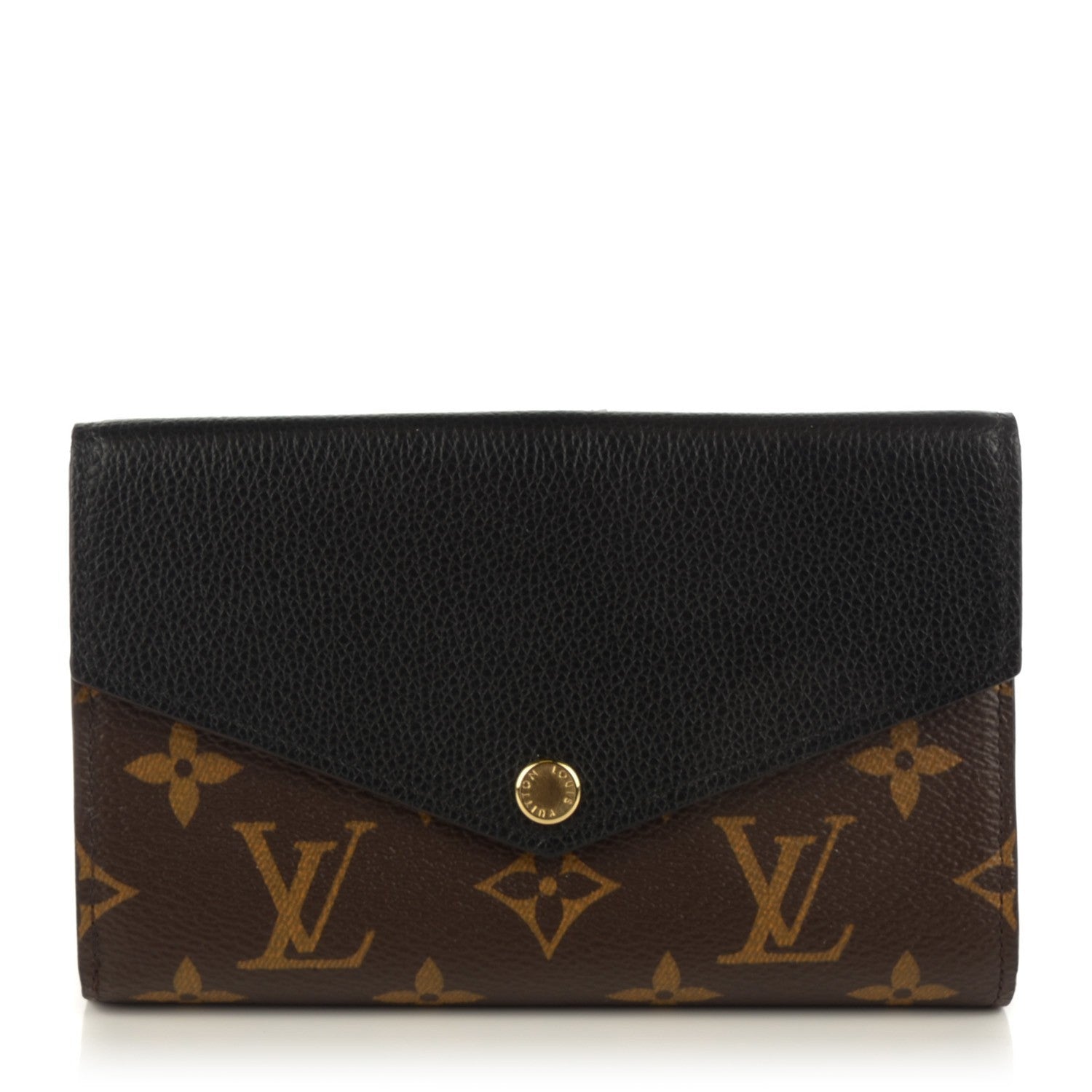 Louis Vuitton Monogram Pallas Compact Wallet Black 1 of 7