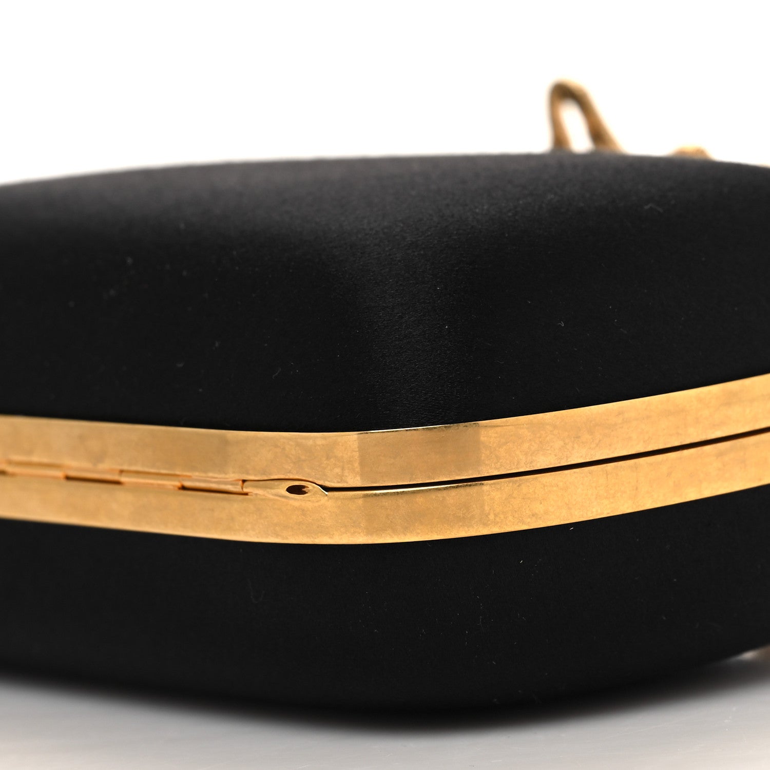 Alexander McQueen ALEXANDER MCQUEEN Satin Salamander Knuckle Box Clutch Clutch Black 10 of 13