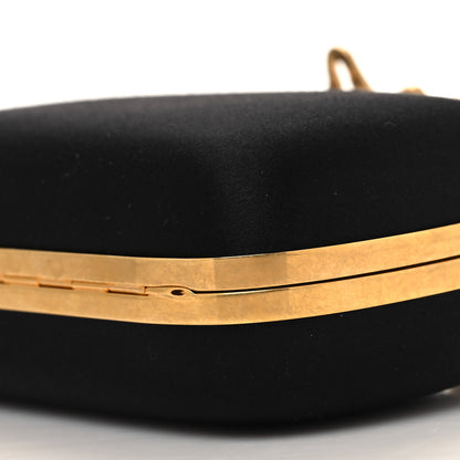 Alexander McQueen ALEXANDER MCQUEEN Satin Salamander Knuckle Box Clutch Clutch Black 10 of 13