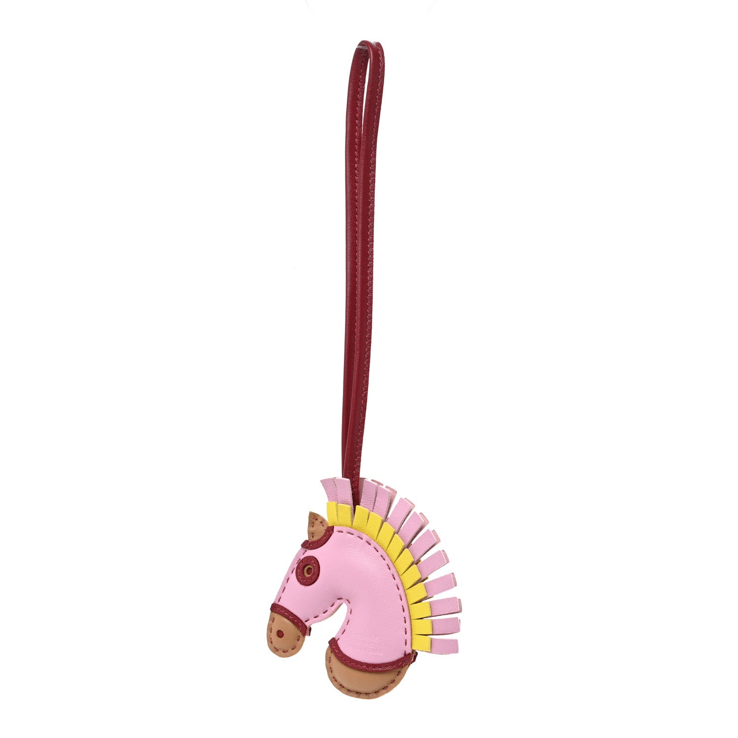 Hermes Milo Lambskin Geegee Savannah Bag Charm Mauve Sylvestre Chai Rouge Grenat Lime 1 of 5