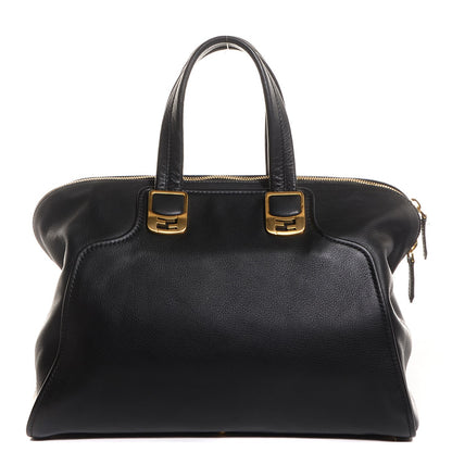 Fendi Vitello Dolce Marmol Large Chameleon Tote Black 1 of 10