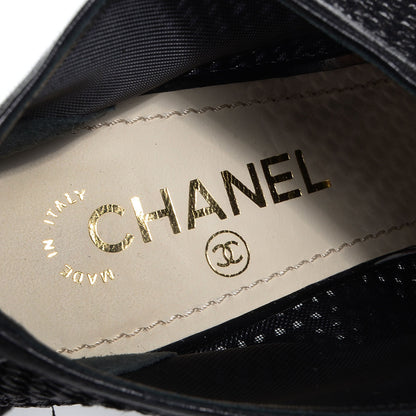 Chanel Mesh CC Peep Toe Ankle Boots 41 Black 7 of 7