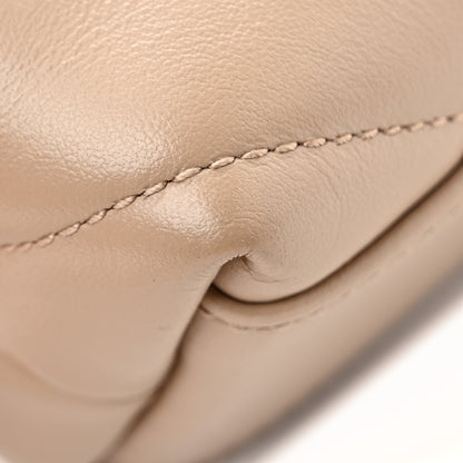 Saint Laurent Calfskin Y Quilted Monogram Toy Loulou Crossbody Bag Dark Beige 12 of 14