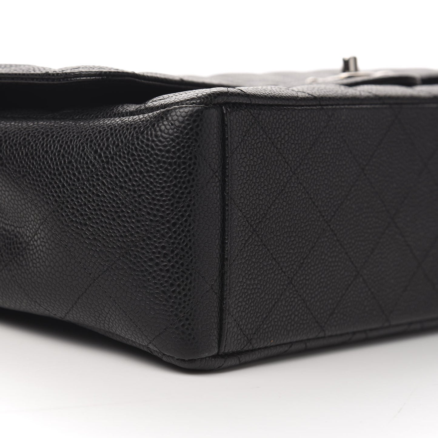 Caviar Quilted Maxi Double Flap Black