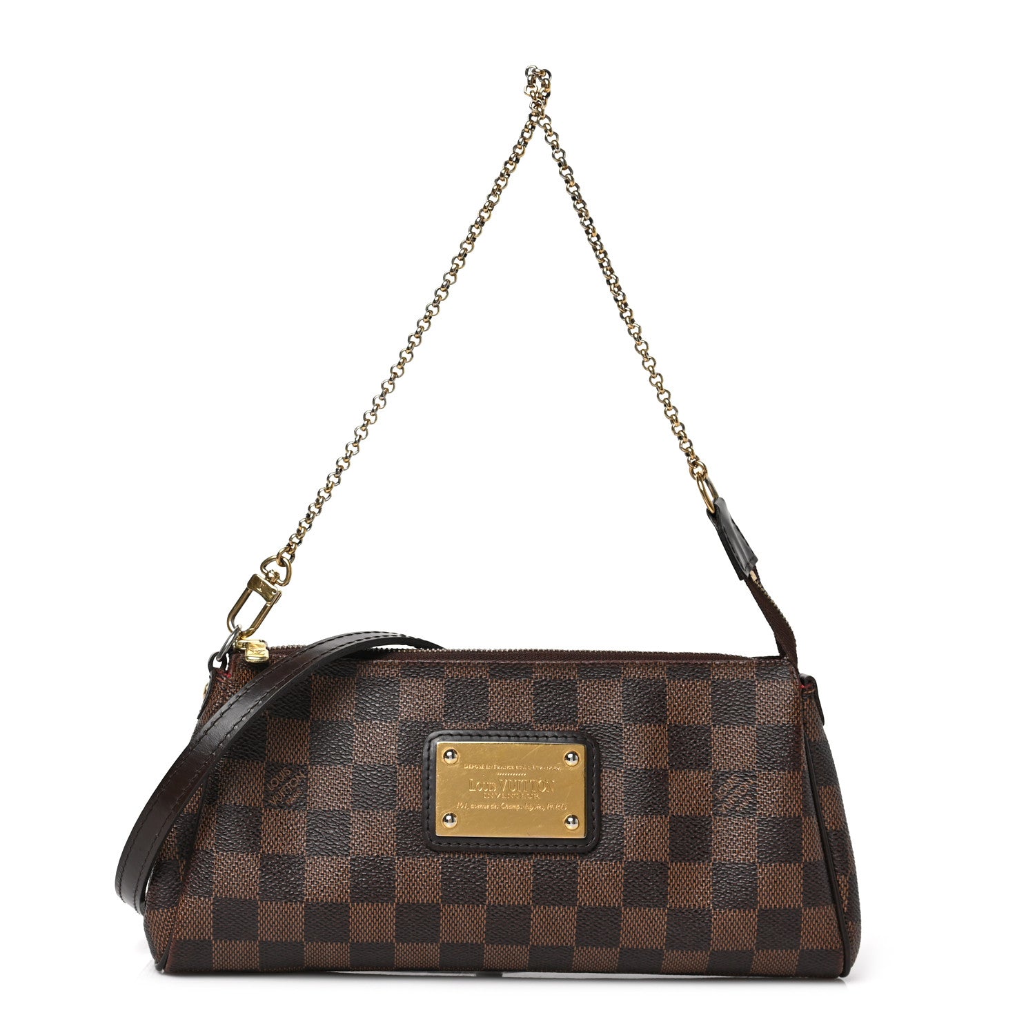 Louis Vuitton Damier Ebene Eva Clutch 1 of 8