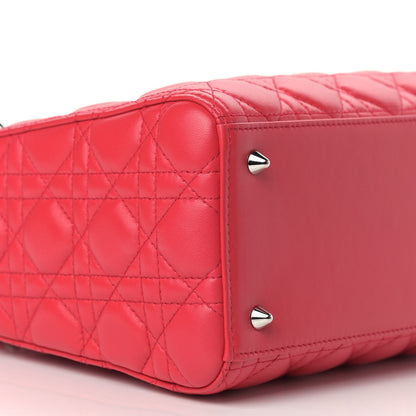Christian Dior Lambskin Cannage Medium Lady Dior Red 5 of 9