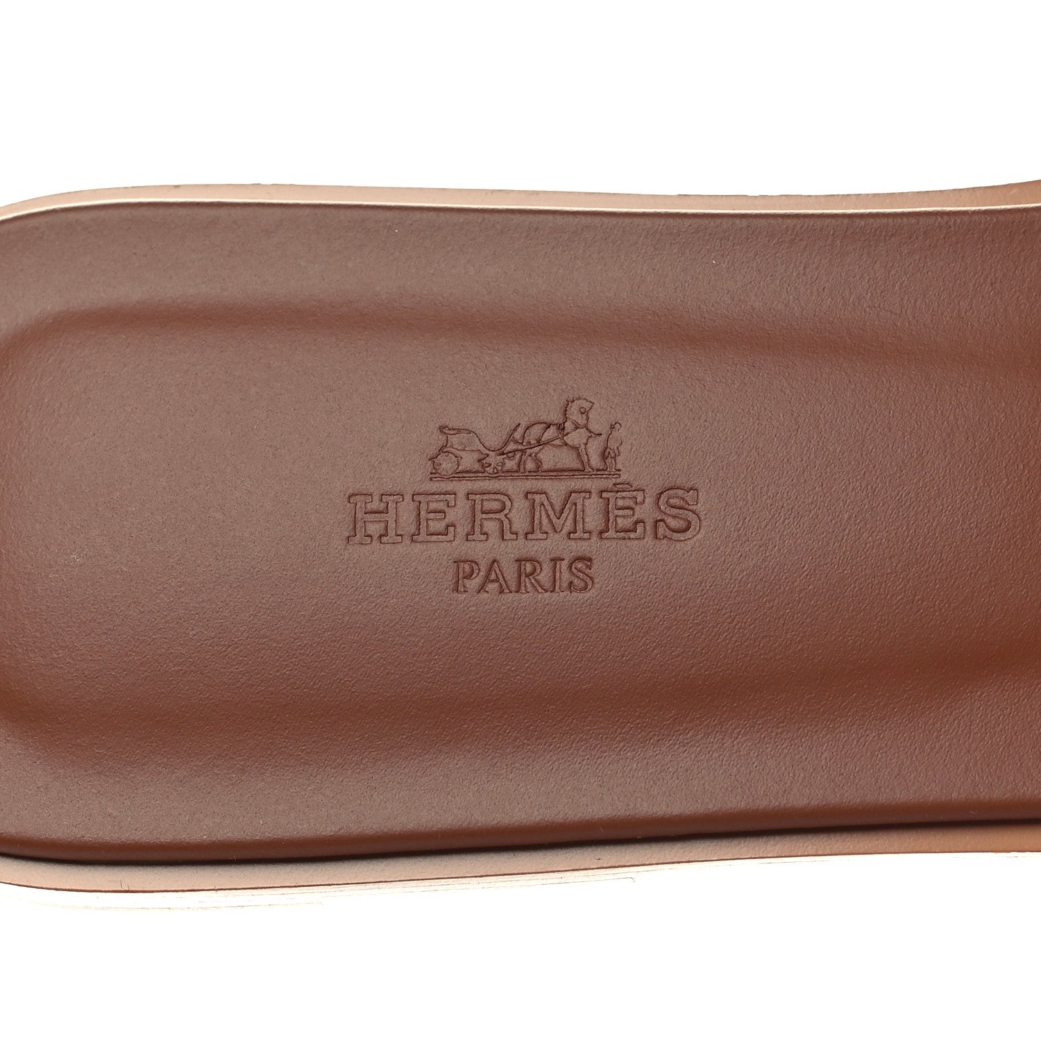 Hermes Box Calfskin Oran Sandals 39 Gold 8 of 9