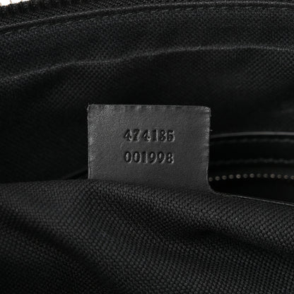 Gucci GG Supreme Monogram Appia Calfskin Web Briefcase Black 7 of 10