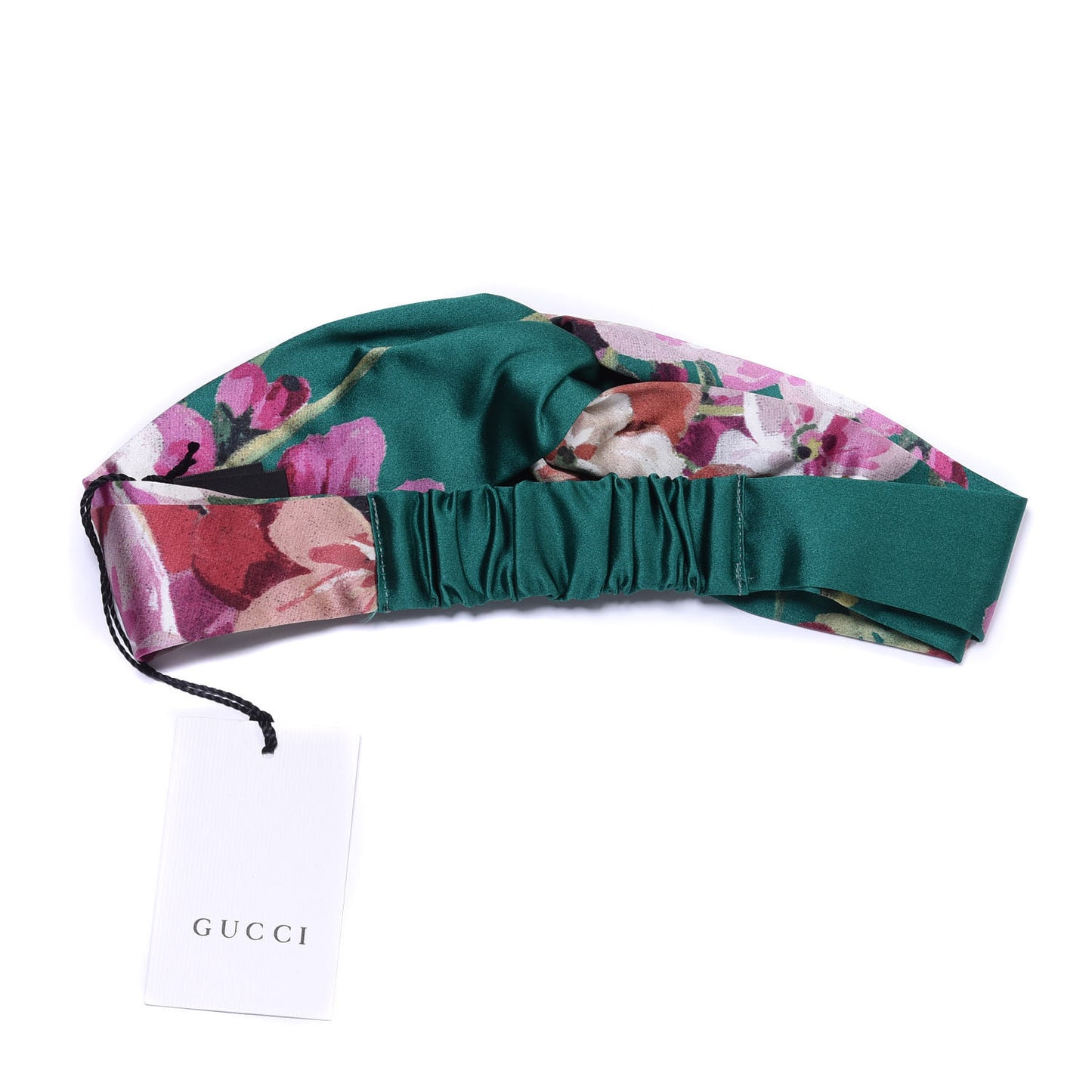 Silk Blooms Print Duchesse Headband Grass