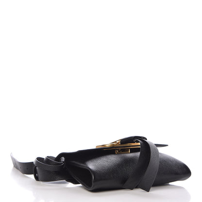 Valentino Garavani Textured Patent Calfskin VRing Belt Bag Black 4 of 9