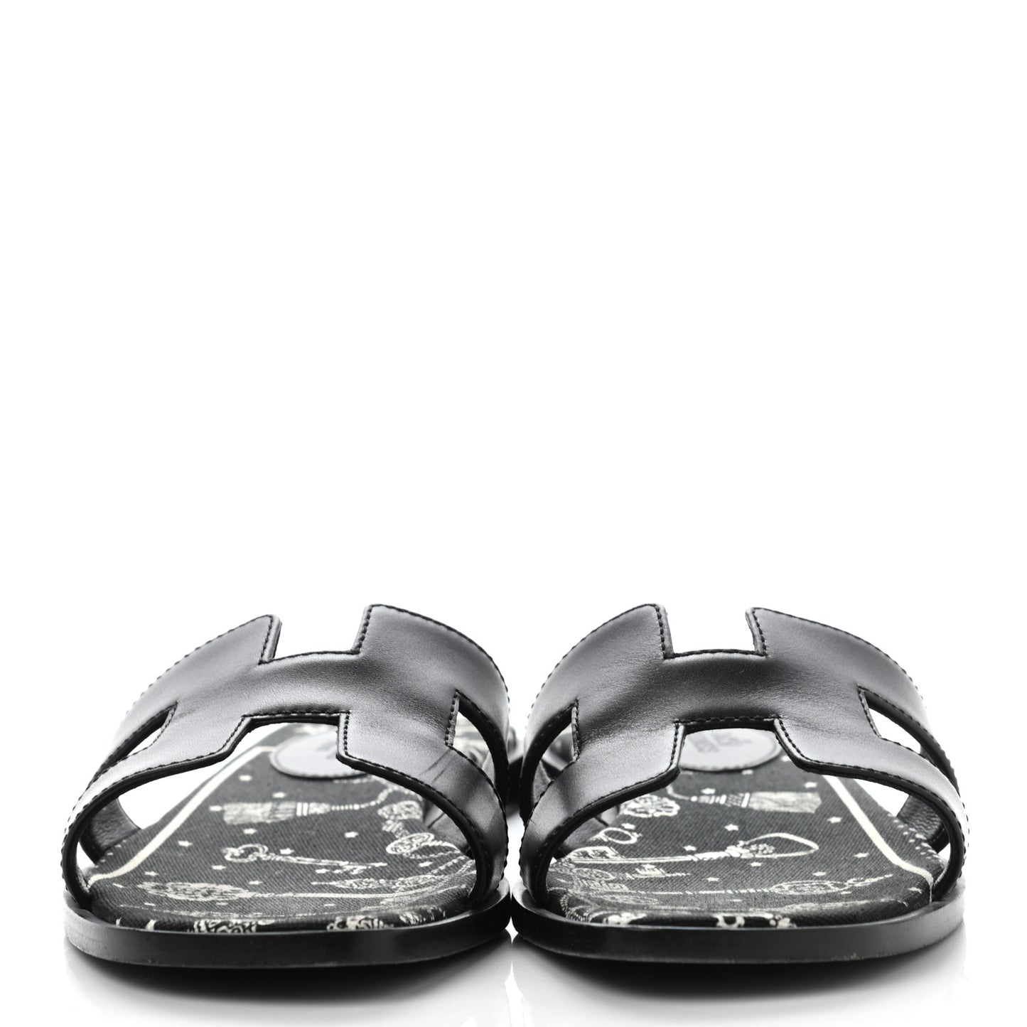 Box Cotton Canvas Printed Les Cles Bandana Oran Sandals 36 Black