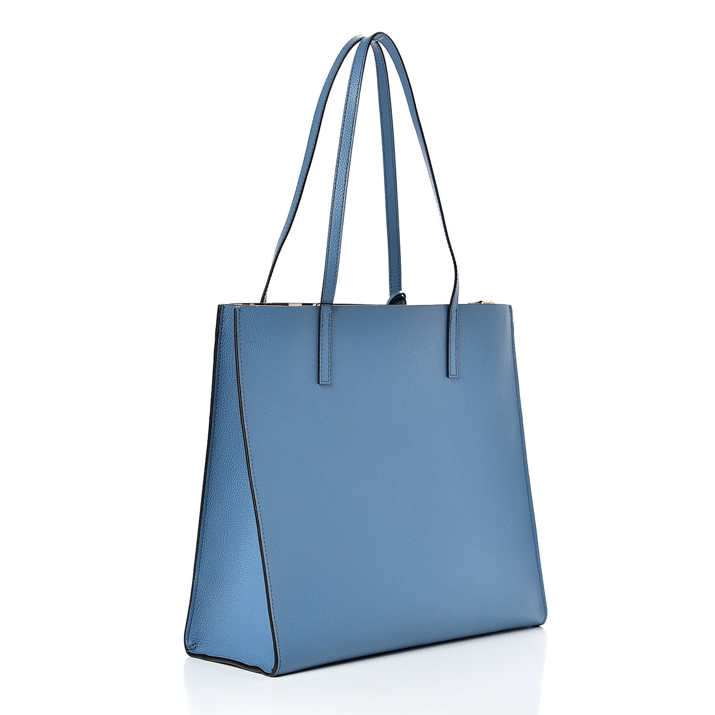 Grained Calfskin Grind Shopper Tote Mali Blue
