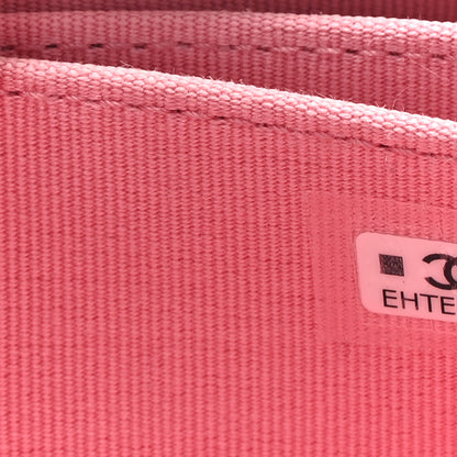 Chanel Lambskin Quilted Zip Around Coin Purse Wallet Pink 7 of 7