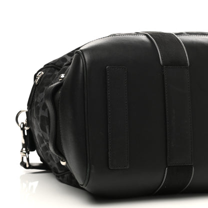 Dolce & Gabbana Nylon Leopard Print Duffle Bag Grey Black 8 of 11