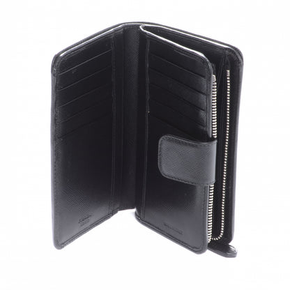 Prada Vitello Daino Compact Wallet Nero Black 5 of 10