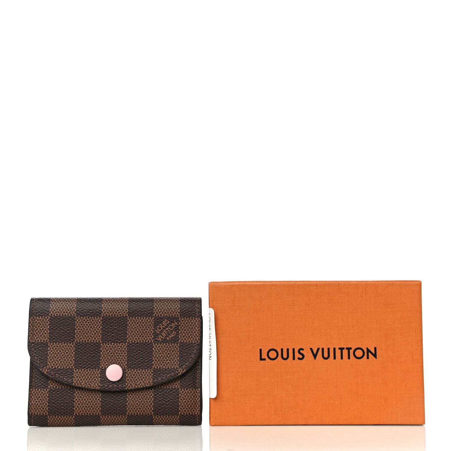 Louis Vuitton Damier Ebene Rosalie Coin Purse Rose Ballerine 10 of 10