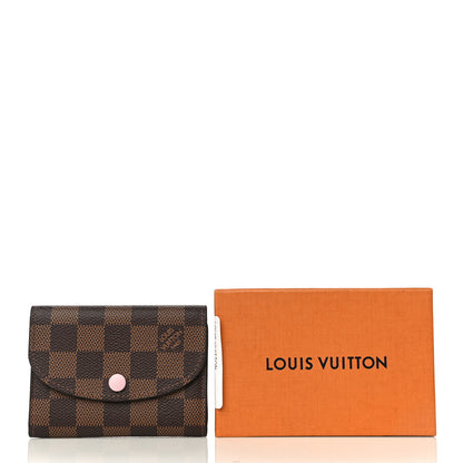Louis Vuitton Damier Ebene Rosalie Coin Purse Rose Ballerine 10 of 10