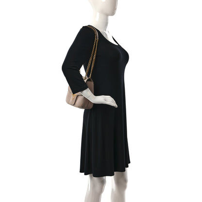Prada Saffiano Lux Chain Shoulder Bag Beige 2 of 10