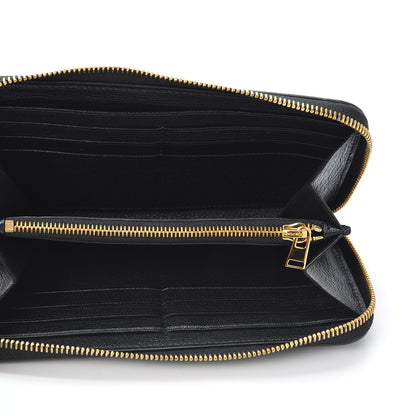 Tom Ford Calfskin TF Zip Around Wallet Black 4 of 7