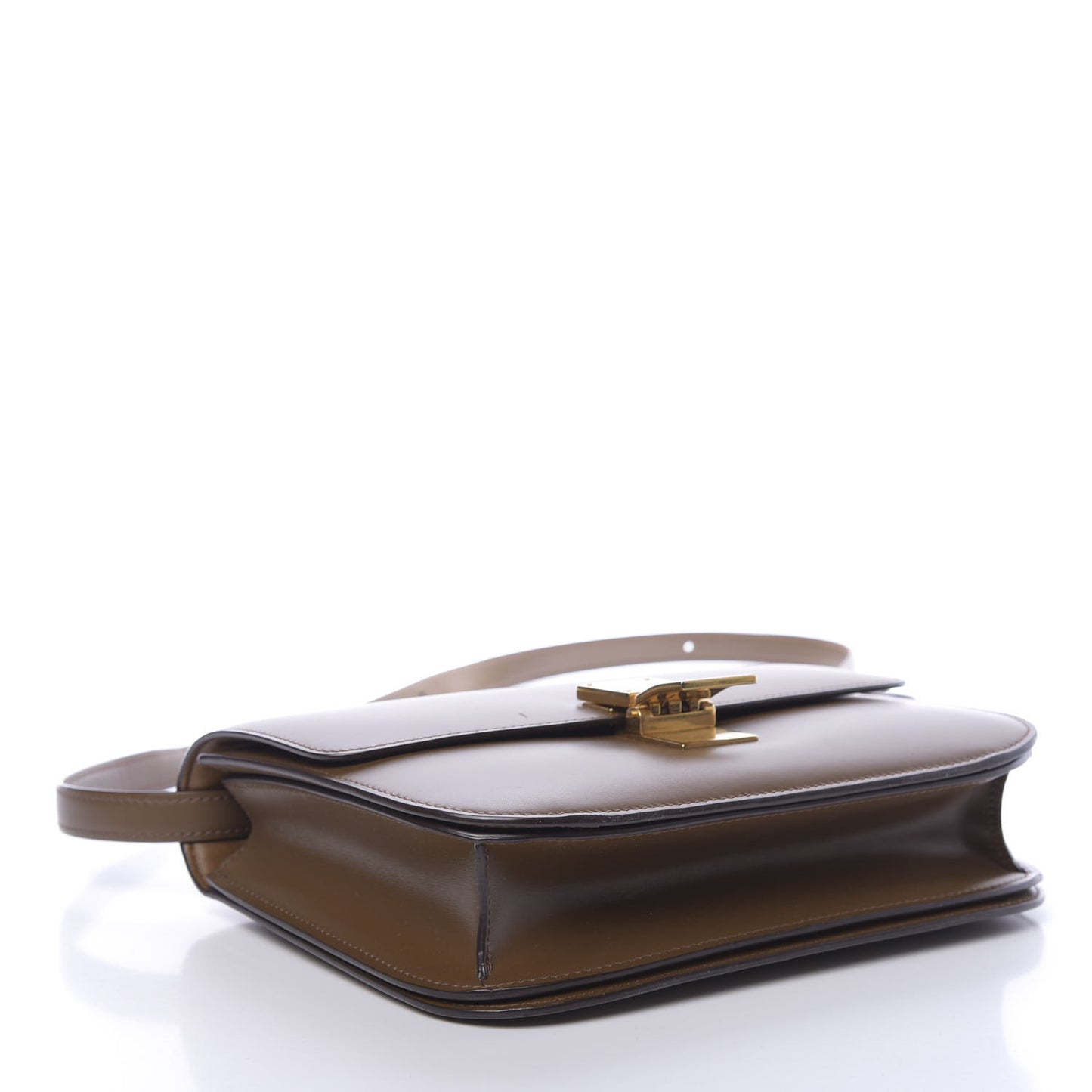 Box Calfskin Medium Classic Box Flap Bag Camel