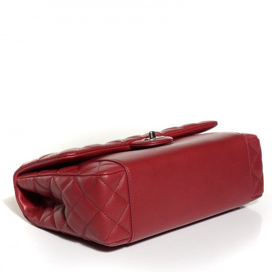 Chanel Calfskin Quilted Large Double Touch Flap Red 4 of 18