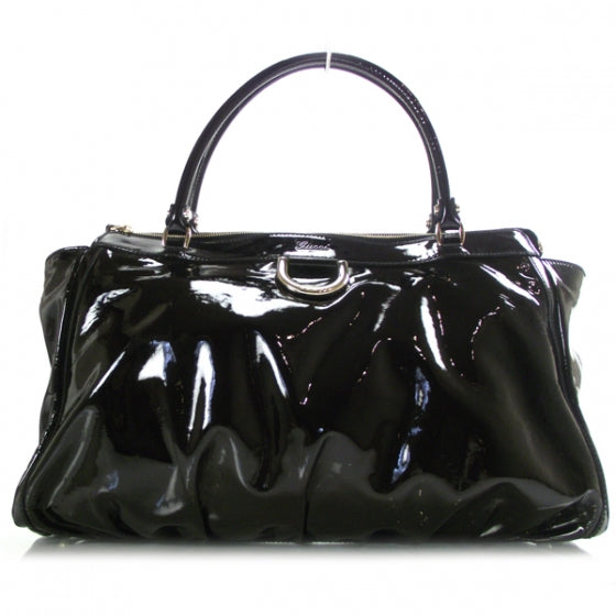 Patent D Gold Tote Black