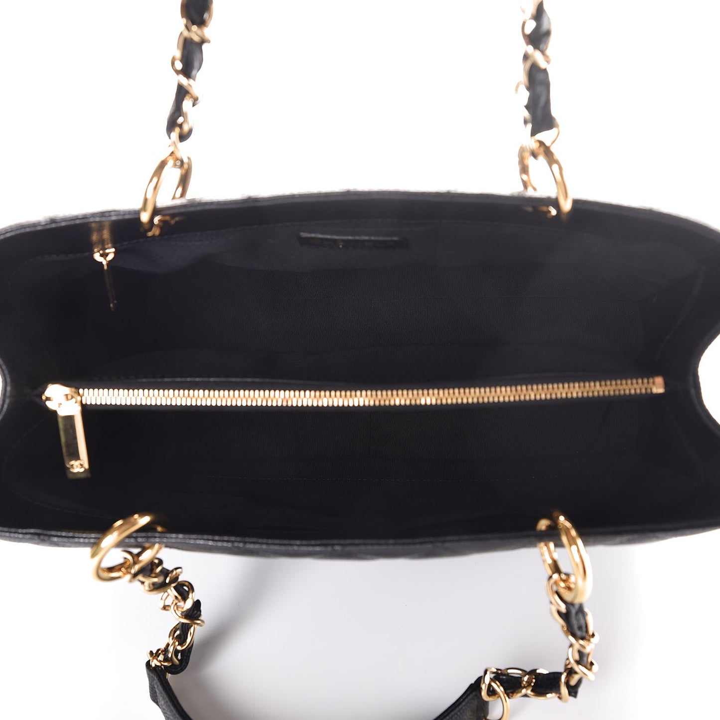 Caviar Quilted Grand Shopping Tote GST Black