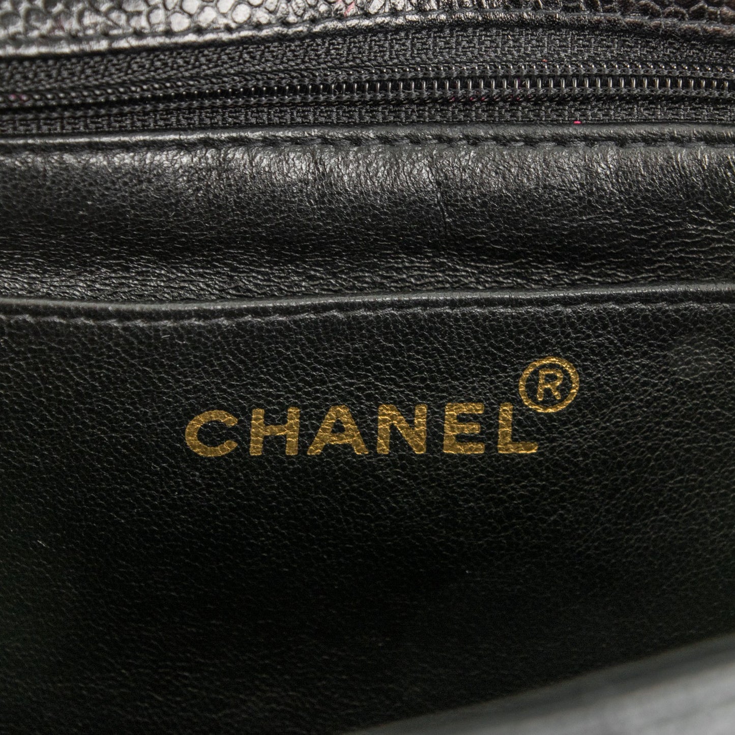 Caviar Quilted Small Single Flap Black