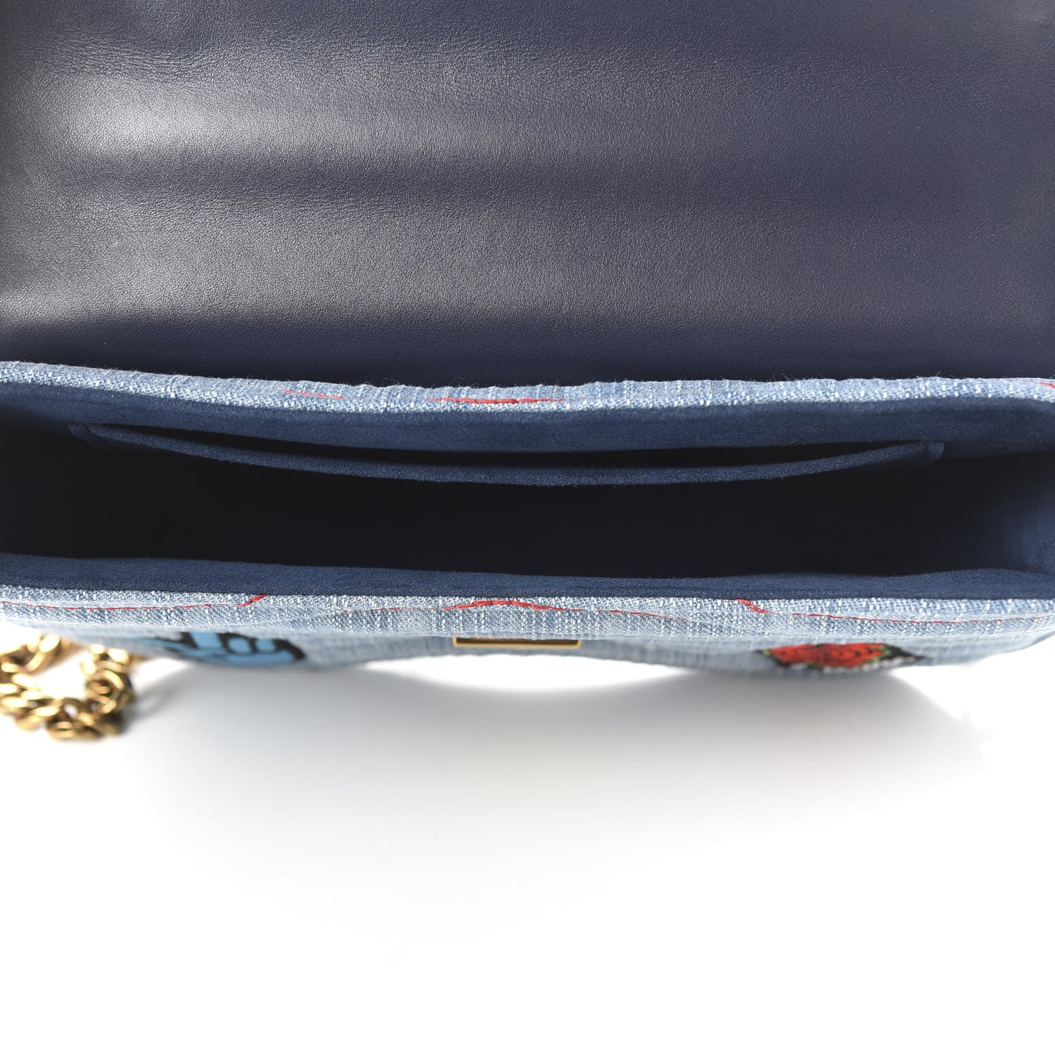 Louis Vuitton Denim New Wave Chain MM Blue 6 of 11