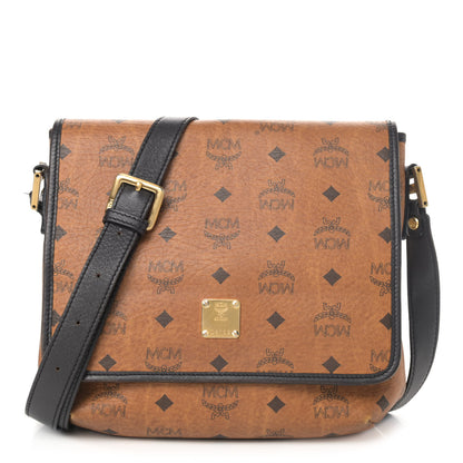 MCM Visetos Crossbody Flap Messenger Cognac 1 of 6